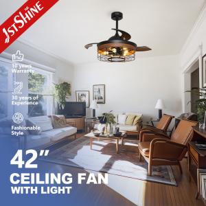 Wholesale Popular Acrylic Blades LED Energy Saving Invisible Ceiling Fan 1stshine Metal Element from china suppliers