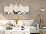 Black Grid 3D Adhesive Wallpaper 3D Wall Stickers Waterproof For Kitchen