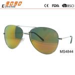 Hot Sale Mirrored Metal Sunglasses , UV 400 protection lens,suitable for men and