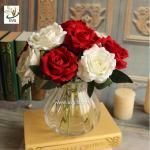 UVG FRS66 Floral design in cheap artificial red rose flower for wedding themes