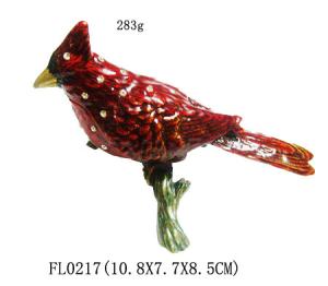 Wholesale Wholesale Colorful Bird Design Metal China Jewelry Box For Gift from china suppliers