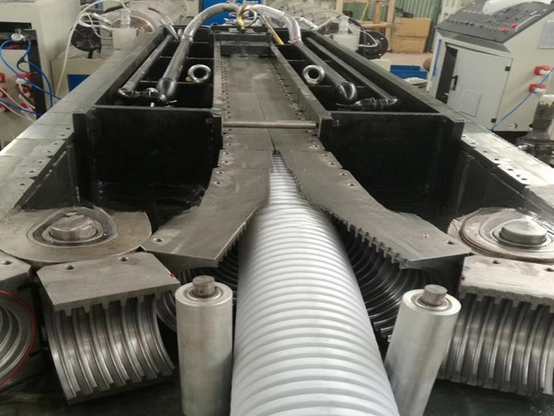 Quality Assured PE Single Wall Corrugated Pipe Production Line