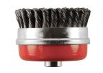 Safety Supporting Ring 100mm Twisted Steel Wire Cup Brush for Cleaning Metal