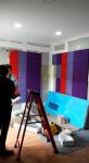 1200*600*50mm Office Absorbers Fabric Wrapped Acoustical Wall Panels Sound