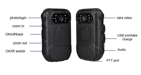 Shockproof Hd Police Body Cameras Ambarella A7LA50 Chipset With Charger Box
