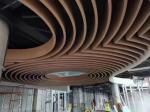 Acoustic Linear Wood Panels Metal Ceiling Tile Baffle Soundproof Board Building