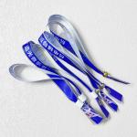 Adjustable Length Woven Cloth Fabric Wristbands for Concert Promotion Events