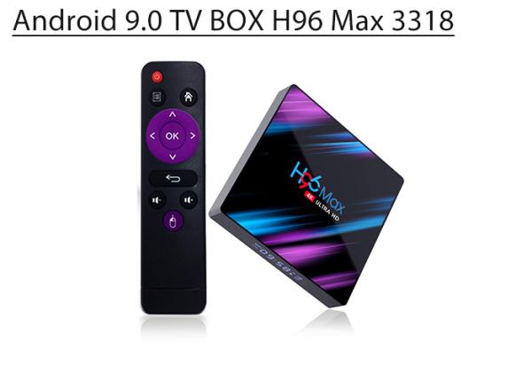 high quality H96 Max 3318 Smart TV Box Android 9.0 TV Box RK3318 Quad-Core WIFI