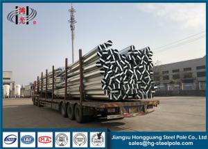 Wholesale Polygonal Transmission Steel Pole / Steel Power Pole For Overhead Transmission Line from china suppliers