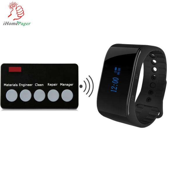 clothing factory wireless electric calling bell on tailers operation desk to