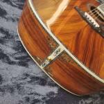 Custom 41-inch all-KOA wood ebony fingerboard, dreadnought, D45 Martin style,