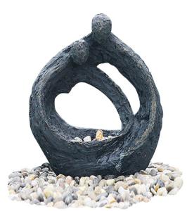 Wholesale Abstract Couple Copper Water Fountains With Stainless Steel Ball from china suppliers