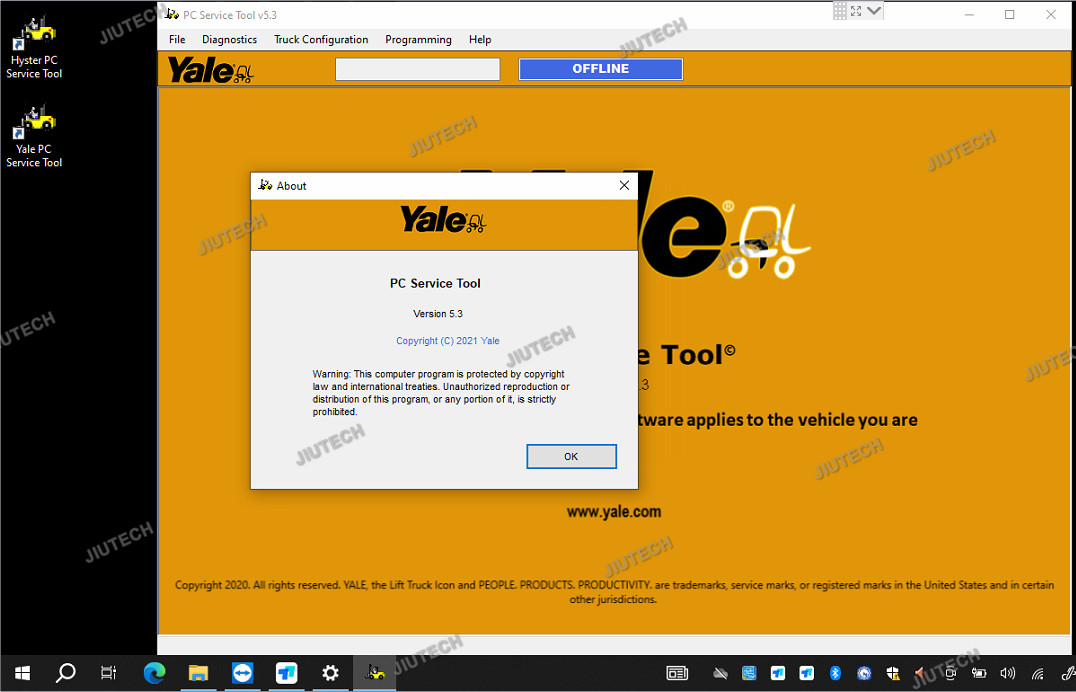 Forklift Truck Diagnostic Tool V5.3 Yale Hyster PC Service Tool Ifak CAN USB Interface For Yale Hyster Diagnostic Tool