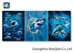 Shark Ocean Animal Flipped Poster , 3D Changing Pictures Flipped Indoor Decor