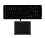 102 Keys IP65 Silicone Rubber Military Keyboard With Tough Touchpad