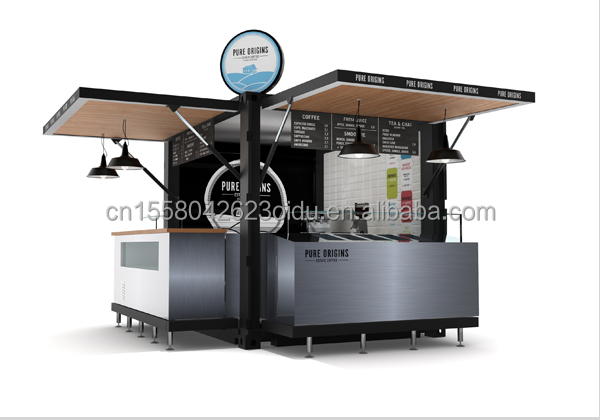 Galvanized Steel Square Tubes 10ft Modern Design Prefabricated Mini Mobile Steel Container House for Outdoor Coffee Bar