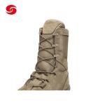 Custom Rubber Outsole Split Suede Combat Shoes Leather Security Outdoor Military