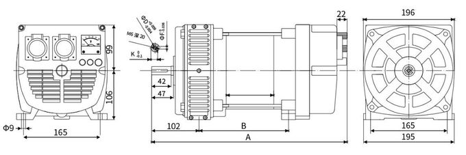 1KW To 3.5 KW Double Bearing Alternator High Output Alternator Single-phase Alternator
