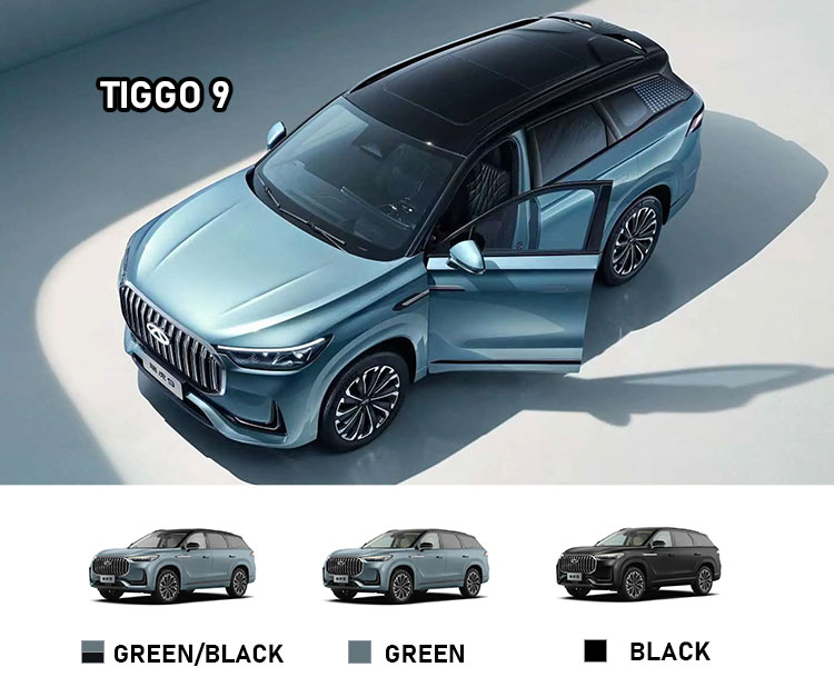2024 Chery Tiggo 9 SUV Left Drive Cars Made in with 2.0-2.5L Displacement and Front Disc Rear Disc Brake System