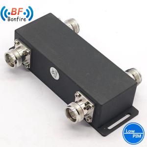 Wholesale Black 4.3/10-Female RF Hybrid Combiner 698-3800MHz 2X2 3dB Hybrid Coupler for Ibs/Das from china suppliers