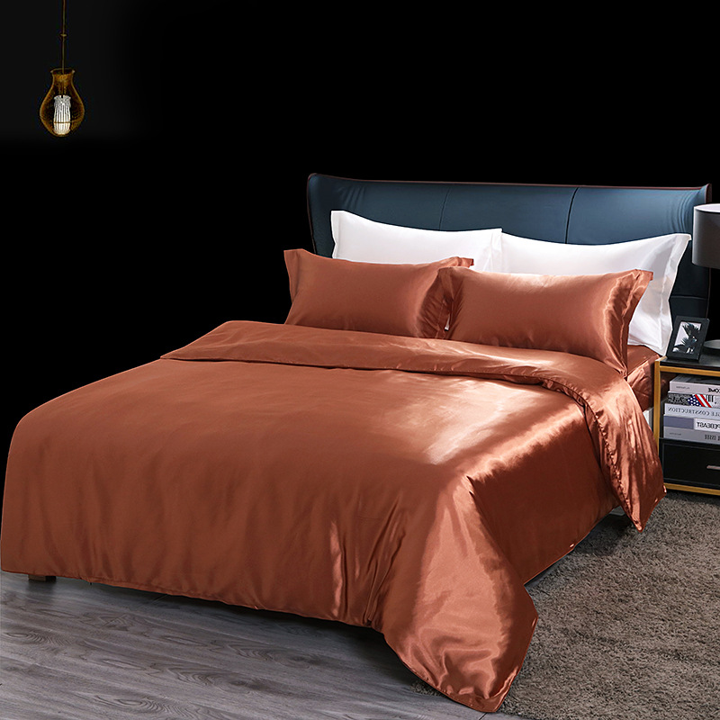 Luxury 20*36in 16mm Mulberry Silk Bedding Set Grade A For Motel