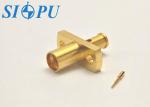 SMP Male RF Coaxial Connector – Limited Detent, Flange Mount, Compatible with