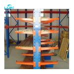 2000kg Capacity Steel Tube Cantilever Rack Shelves For Fabric Roll Storage
