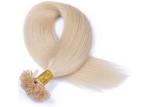 10A Pre Bonded Nail U Tip Remy Human Hair Extensions Without Knots Or Lice