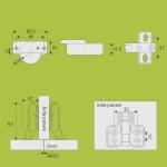 HUANAN furniture hardware soft closing hydraulic stainless steel hinge