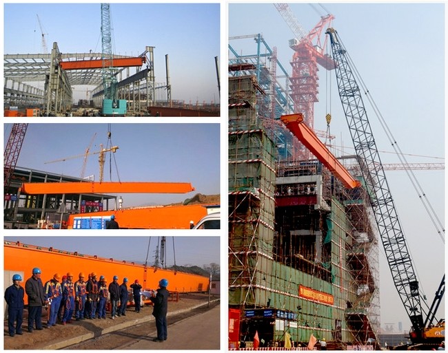 Q235B Q345C 32Ton Bridge Crane Workshop Double Girder Overhead Traveling Crane