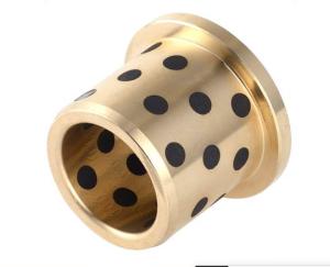 Wholesale JFB Solid Lubricants Inlaid graphite self-lubricating Bearing Flange Sleeve Bearing Cast Brass Bushings from china suppliers