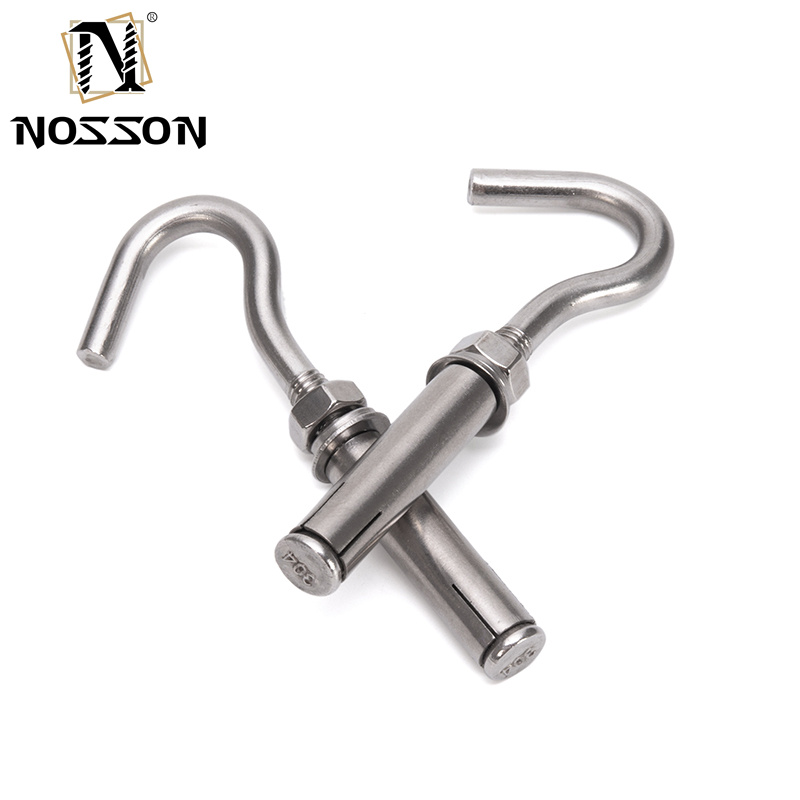 Black Finish M8 M18 Stainless Steel SS304 SS316 A2 A4 J Type Anchor Bolt for Industrial and Construction Applications