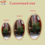 Customized Size Glass Mirror Rustic Antique Floral Full Length Decor Wooden