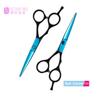 Wholesale Blue Titanium Coating Blades SUS420J2 Stainless Steel Hair Cutting Scissor E1C from china suppliers
