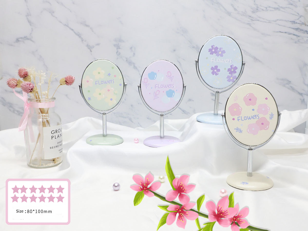 Small Round Pocket Portable House Decor Cosmetic Mirror with Custom Packing and Logo