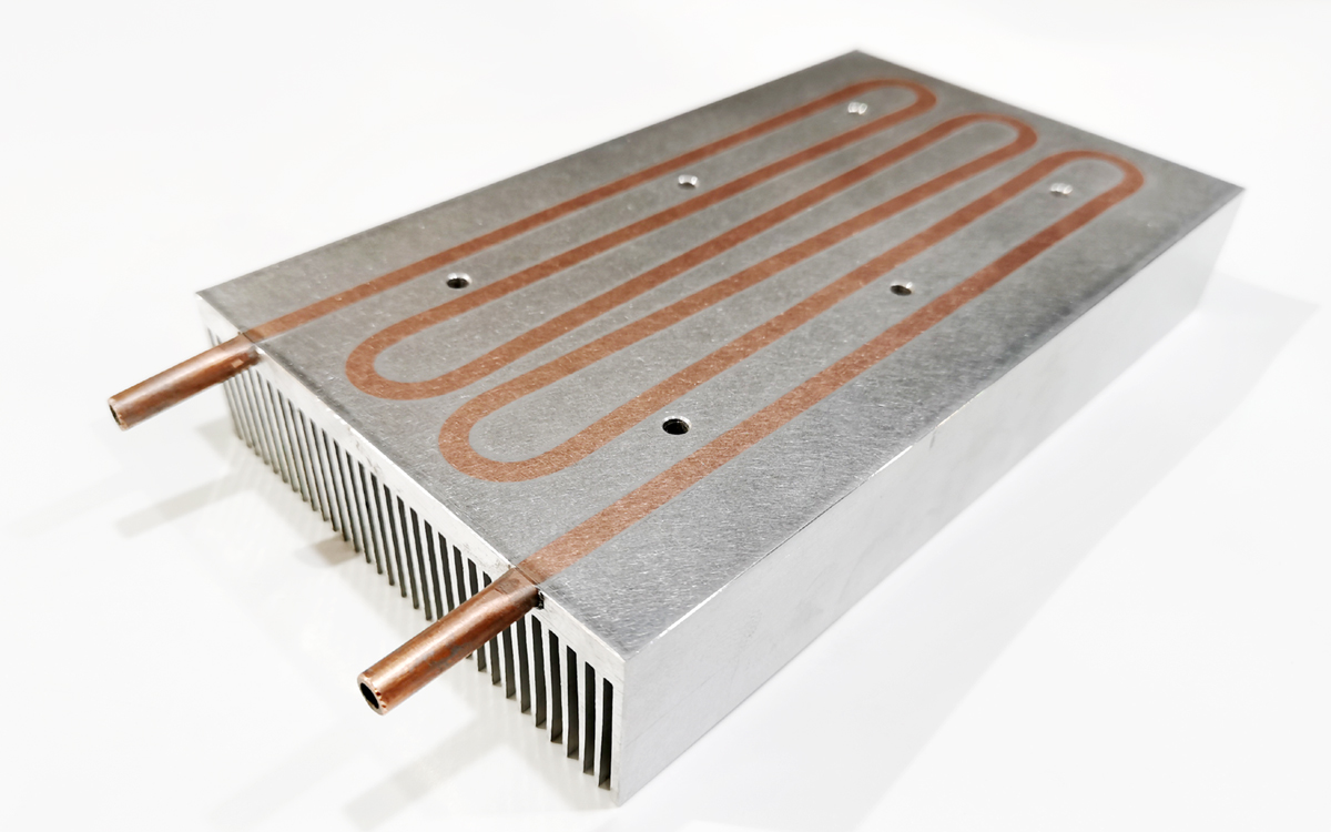6 Loops Degreasing Radiator Heat Sink Water Cooling 180x240x12mm