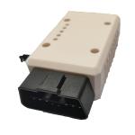 Bent Pin White OBD Cable Adapter , Practical Motorcycle OBD Adapter