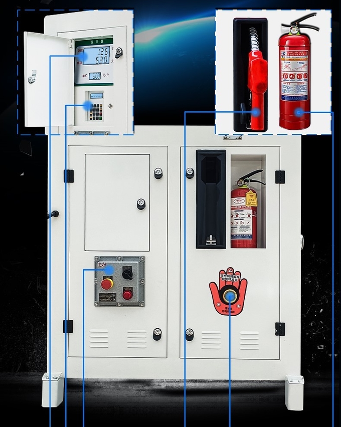 Explosion Proof Skid Mounted Refueling Device Mobile Fuel Station Customization