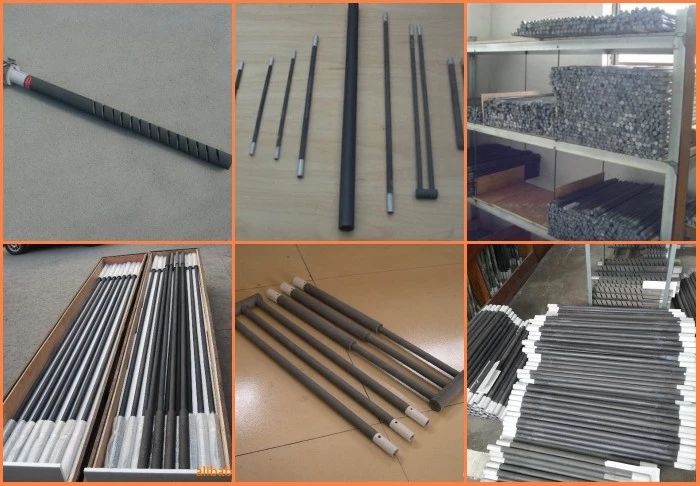 Silicon Carbide Rod Sic Heating Element Double Spiral High Temperature