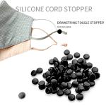 White Color Toggle Cord Locks For Face Mask