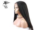 Brazilian Virgin Remy Italian Yaki Lace Front Wig Real Human Hair Natural Color