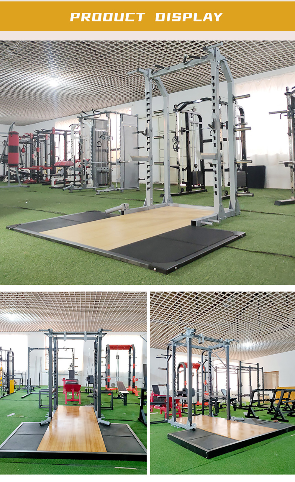 Ex-Factory Price Commercial Fitness Equipment Multifunctional Frameless Half Squat Weight Lifting Platform