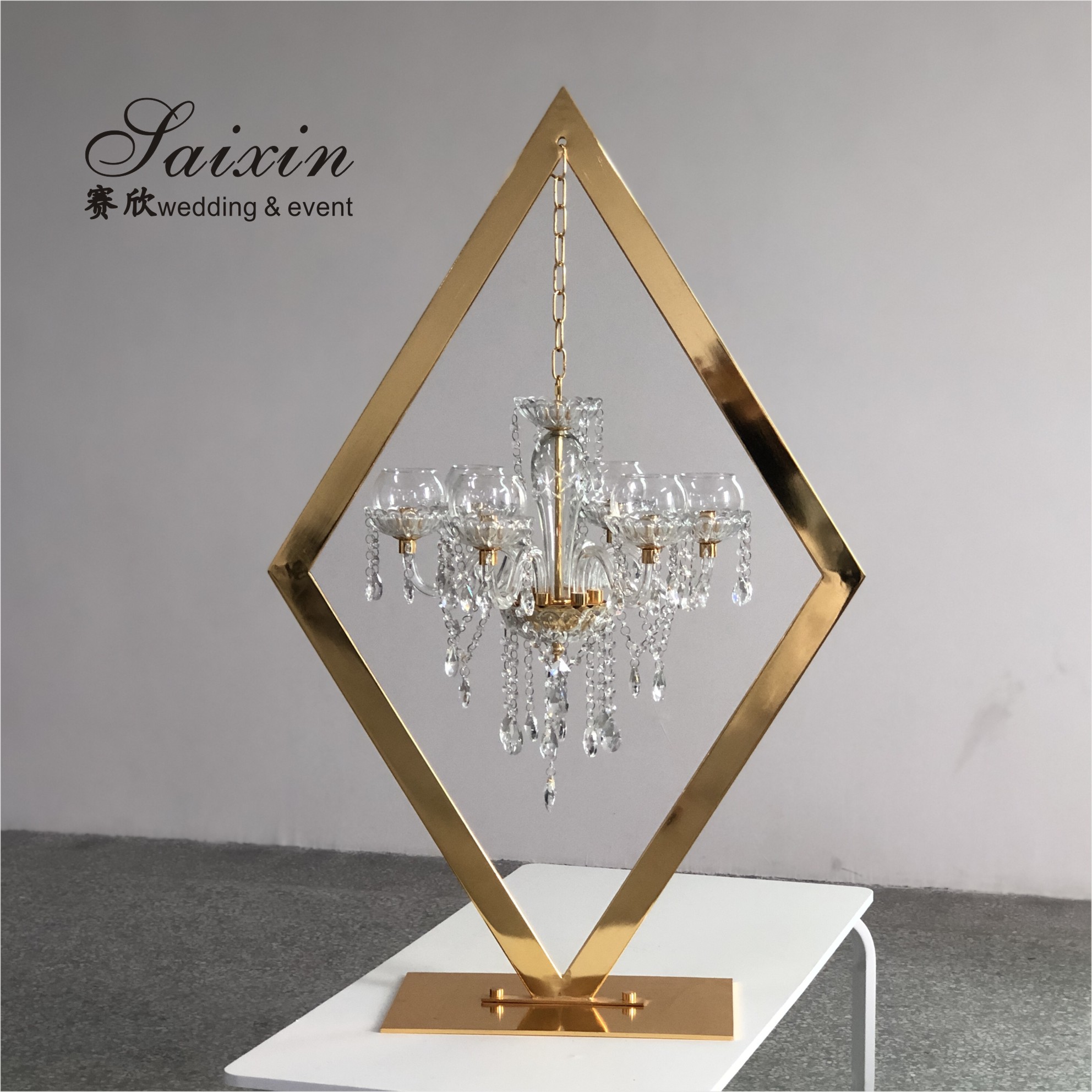 ZT-115 High quality Crystal flower stand Centerpieces for Wedding Table