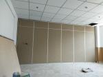 Leather Surface Soundproof Movable Divider Walls , Aluminium Room Dividers
