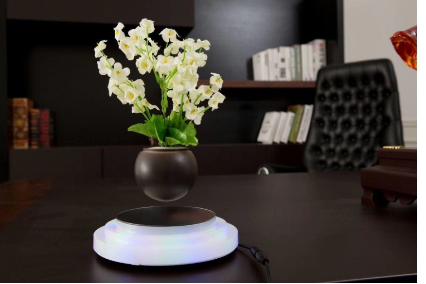 hotsale magnetic levitation floating bottom green pot air bonsai