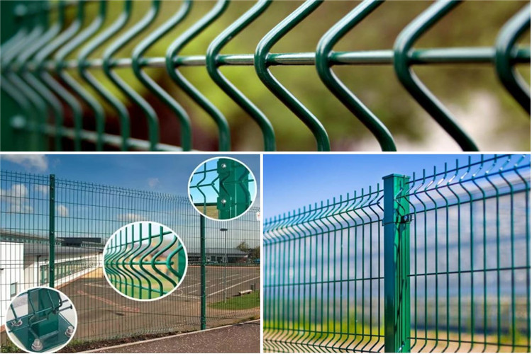 Q235 3D Garden Fence 2.4m High V Mesh Security Fencing Low Carbon Steel