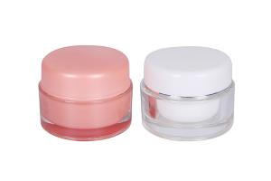 Wholesale Acrylic Round Clear 5g Mini Cosmetic Containers Od 32mm For Trial Packaging from china suppliers