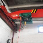 10 Ton European Style Low Headroom Single Girder Bridge Crane With Wire Rope
