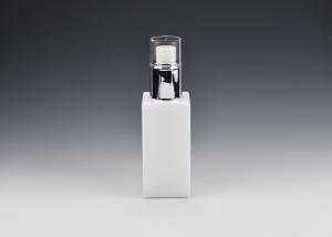 Wholesale Custom 2OZ 60ml Square Opal White Glass Cosmetic Bottles, Luxury Skincare Bottle High Quality Glass Bottle Manufacturers from china suppliers