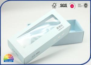 Wholesale Blue PET Die Cut Custom Paper Folding Gift Box Matte Lamination For Children Briefs from china suppliers